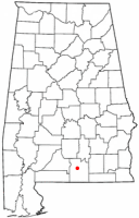 Location of Andalusia, Alabama