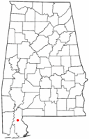 Location of Bay Minette, Alabama