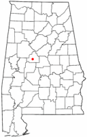 Location of Brent, Alabama
