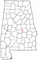 Location of Deatsville, Alabama