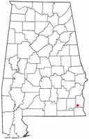 Location of Headland, Alabama