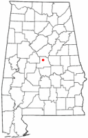 Location of Jemison, Alabama