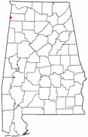 Location of Red Bay, Alabama
