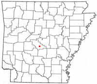 Location of Benton, Arkansas