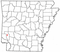 Location of Dierks, Arkansas
