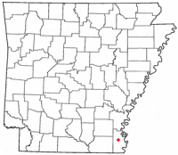 Location of Lake Village, Arkansas