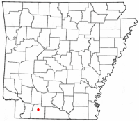 Location of Magnolia, Arkansas