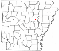 Location of West Point, Arkansas