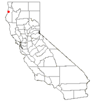 Location of McKinleyville, California