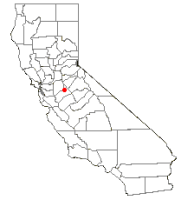 Location of Oakdale, California