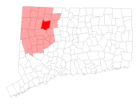 Location within Litchfield County, Connecticut