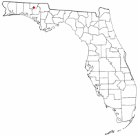 Location of Caryville, Florida