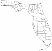 Location of Crescent City, Florida