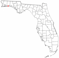 Location of the city within the state of Florida