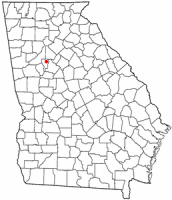 Location of Morrow, Georgia