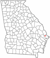 Location of Pooler, Georgia