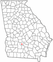 Location of Sycamore, Georgia