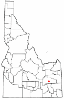 Location of Blackfoot, Idaho