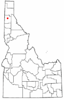 Location of Hayden Lake, Idaho