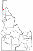 Location of Hayden, Idaho