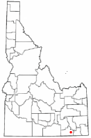 Location of Malad City, Idaho