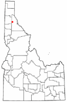 Location of Pinehurst, Idaho