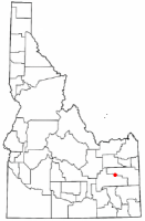 Location of Shelley, Idaho