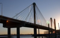 The Clark Bridge, connecting Alton to West Alton, Missouri