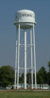 Chrisman Illinois water tower