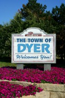 Dyer's location in Lake County