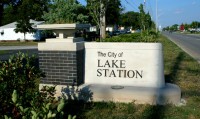 Skyline view of Lake Station