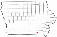 Location of Bloomfield, Iowa