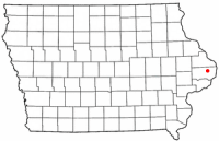 Location of Charlotte, Iowa