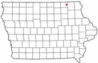 Location of Cresco, Iowa