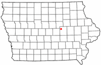 Location of Gladbrook, Iowa
