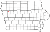 Location of Holstein, Iowa
