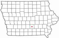 Location of Knoxville, Iowa