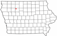 Location of Laurens, Iowa