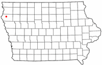 Location of Le Mars, Iowa