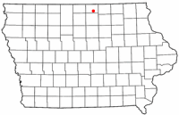 Location of Manly, Iowa
