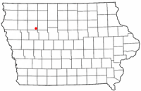 Location of Newell, Iowa