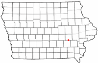 Location of North English, Iowa