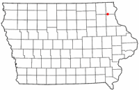 Location of Postville, Iowa