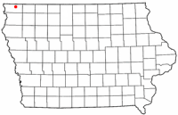 Location of Rock Rapids, Iowa