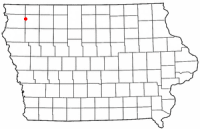Location of Sheldon, Iowa