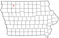 Location of Spencer, Iowa
