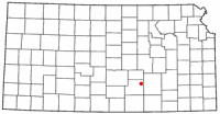 Location of Bel Aire, Kansas