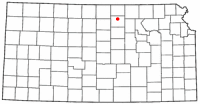 Location in the state of Kansas