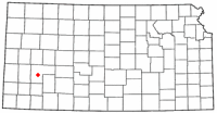 Location of Garden City, Kansas