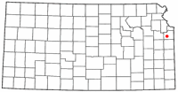 Location of Gardner, Kansas